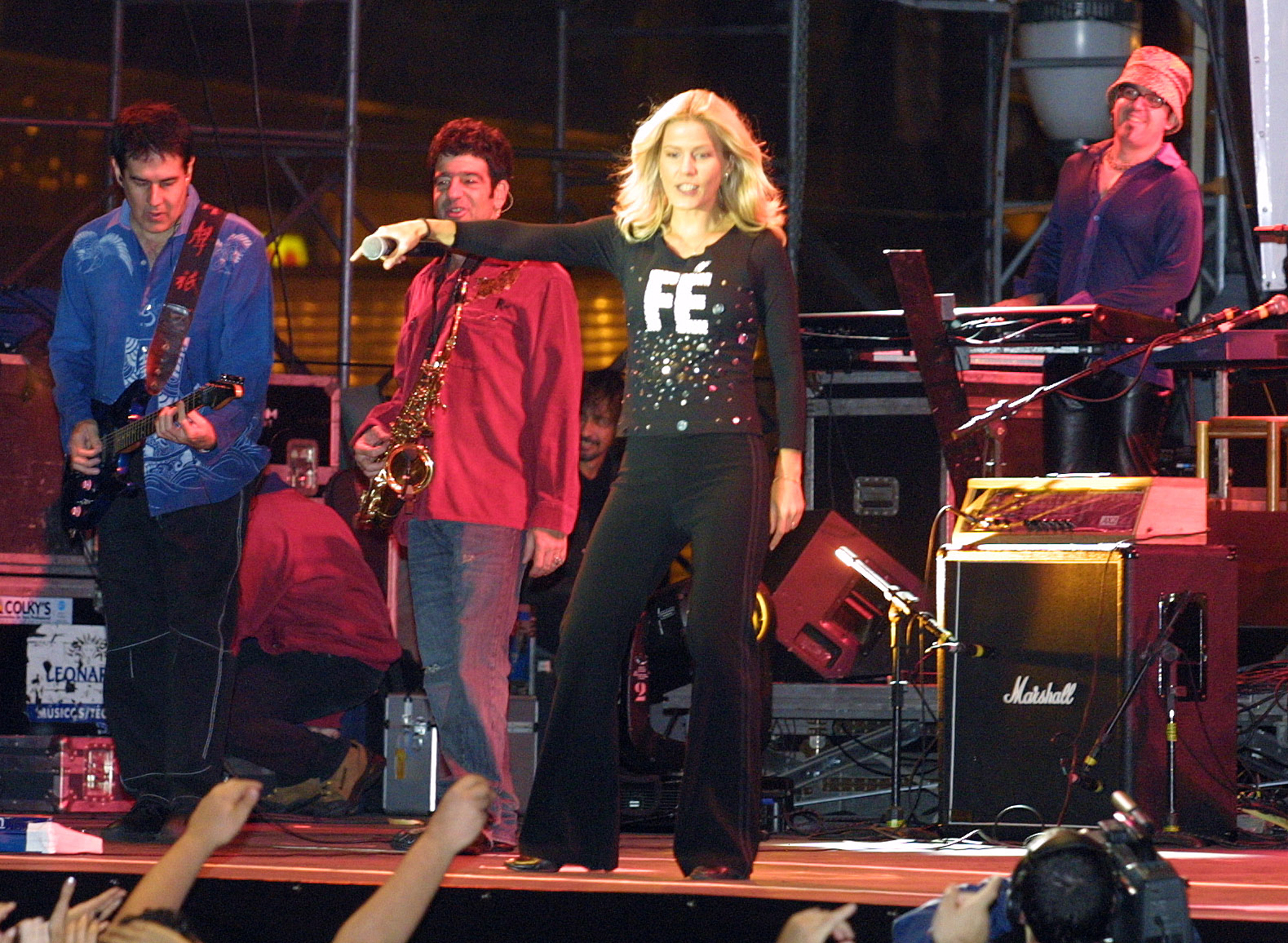 Show do Kid Abelha em Curitiba em 2003: última turnê da banda ocorreu três anos atrás. | Valterci Santos/Arquivo Gazeta do Povo