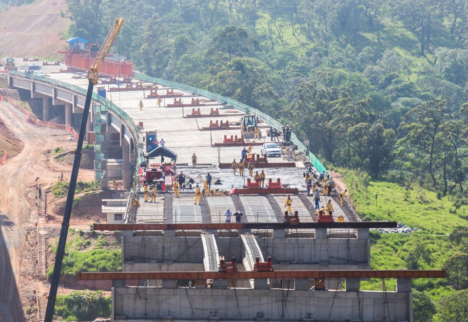 Trecho norte do Rodoanel em obras: parte sul da rodovia teria repassado dinheiro a integrantes do PCC | Eduardo Saraiva/Fotos Públicas/A2img