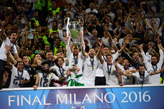 Festa dos jogadores do Real Madrid | PIERRE-PHILIPPE MARCOU/AFP