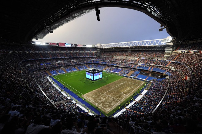 O estádio San Siro em Milão foi o palco da grande final da Champions | CURTO DE LA TORRE/AFP
