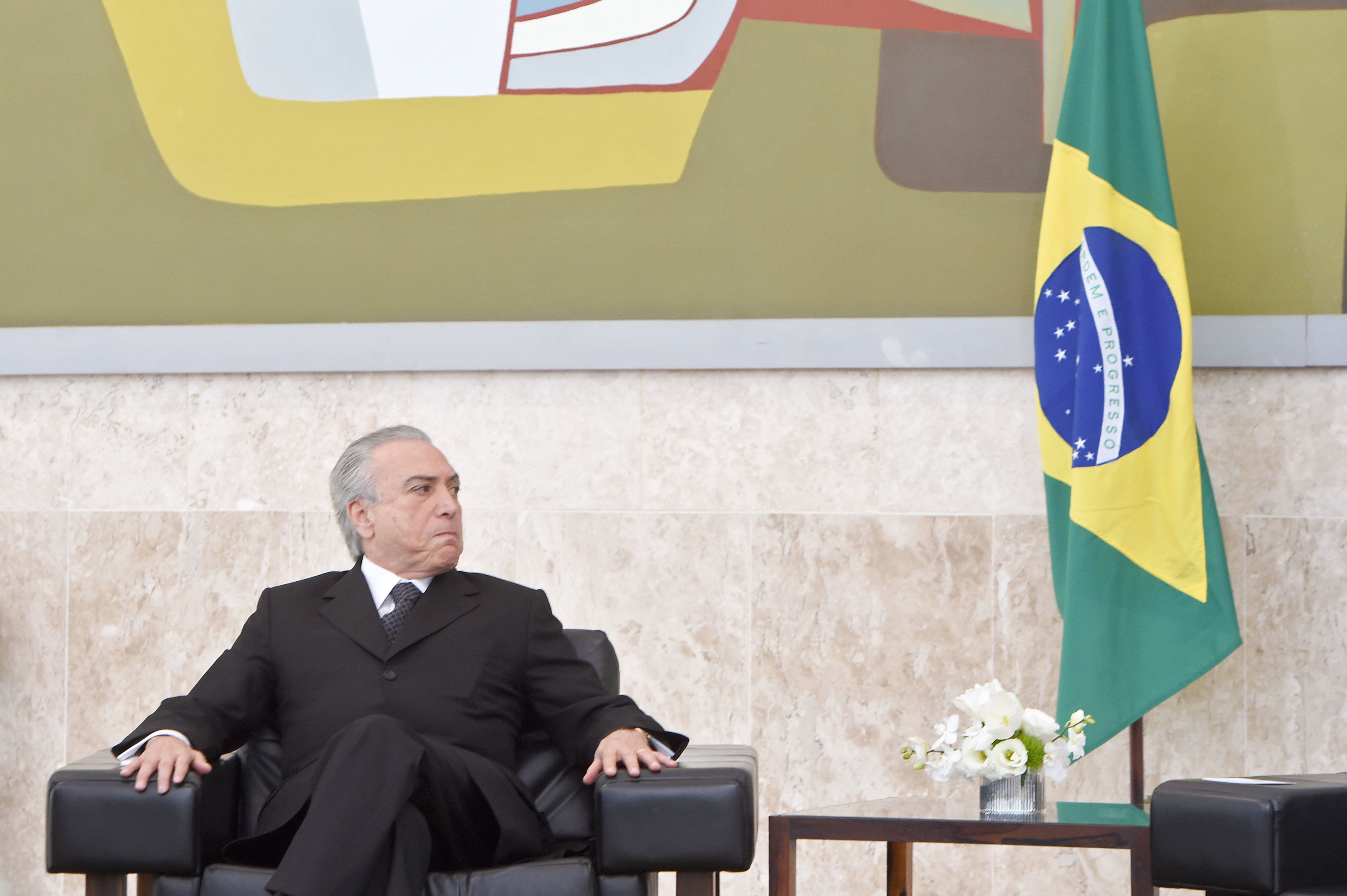 Presidente em exercício Michel Temer: indignação com o estupro coletivo no Rio. | Evaristo Sá/AFP
