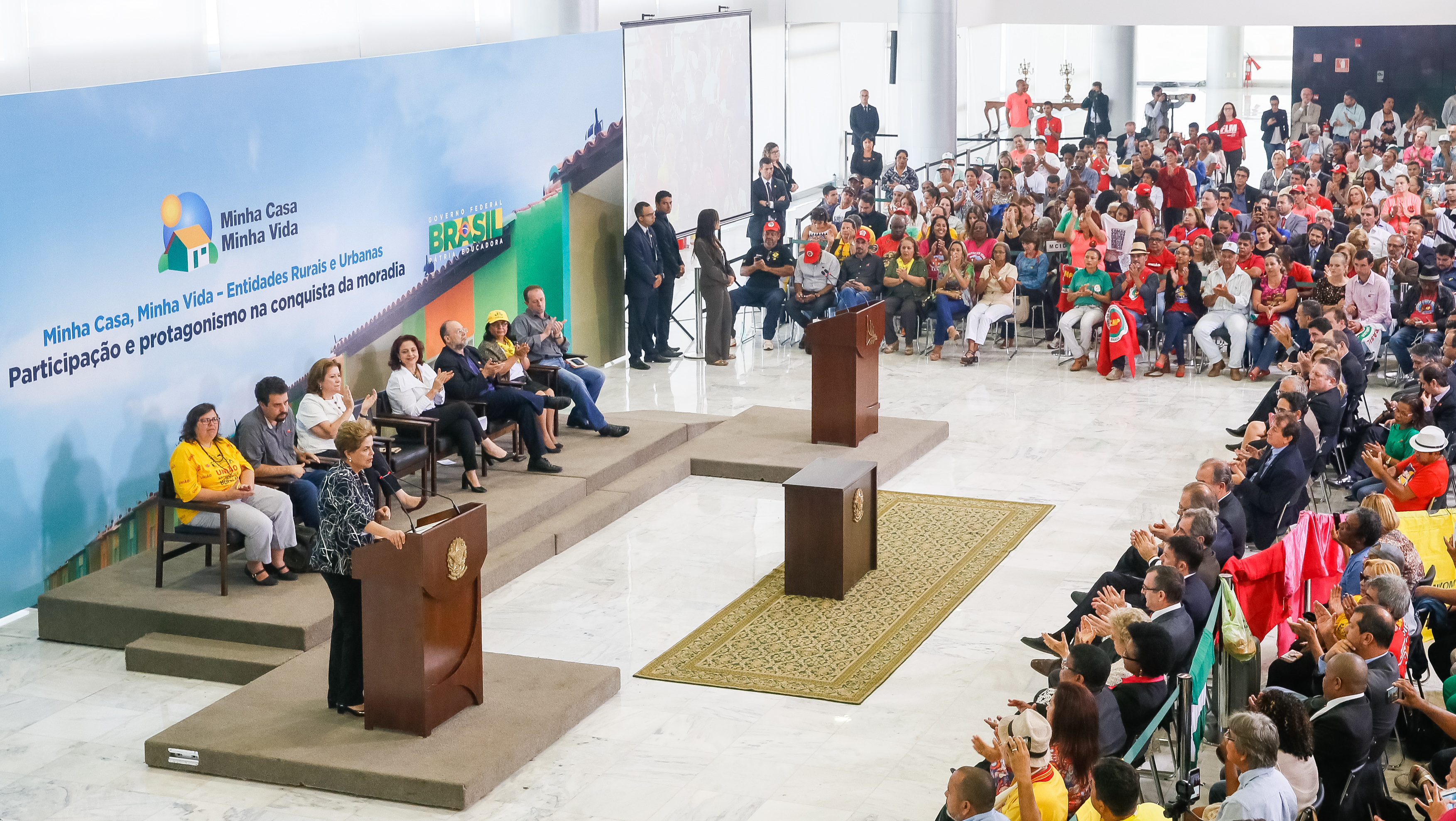 Dilma em solenidade do programa Minha Casa Minha Vida: criticas ao vice e a Cunha. | Roberto Stuckert Filho/PR/Fotos Públicas