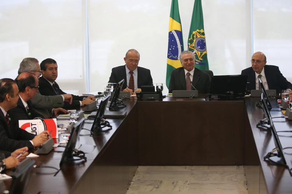 Michel Temer se reuniu com líderes sindicalistas nesta segunda-feira (16). | Fabio Rodrigues Pozzebom/ Agência Brasil