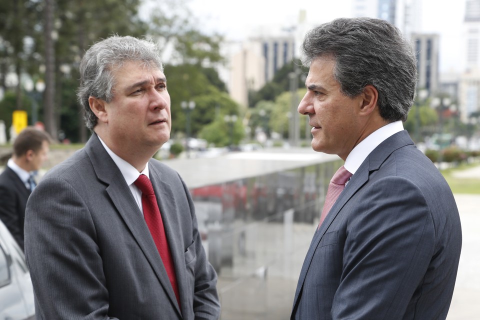 Mauro Ricardo Costa, secretário da Fazenda, e o governador Beto Richa. | Henry Milleo/Gazeta do Povo