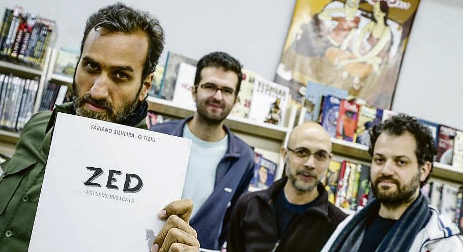 Tiziu, Zed, Caliman, Albach e Schwartz: da música aos quadrinhos | Hugo Harada/Gazeta do Povo