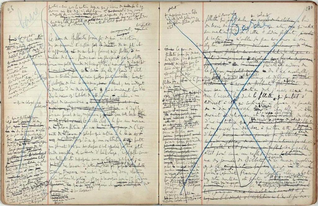 Manuscrito de Proust. | /Divulgação