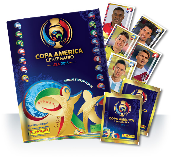 Álbum de figurinhas da Copa América do Centenário. | Reprodução Panini/