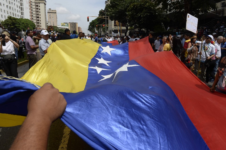Protesto contra o novo decreto de Maduro | FEDERICO PARRA/AFP