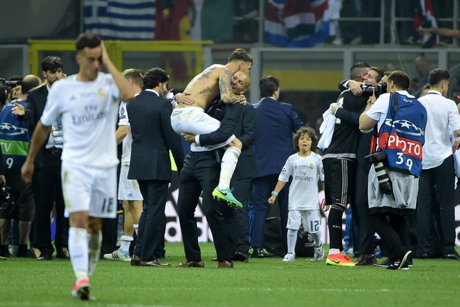 Sergio Ramos marcou o gol do Real no primeiro tempo | OLIVIER MORIN/AFP
