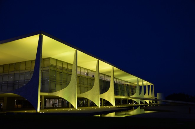 Imagem do Palácio do Planalto, em Brasília. | Vanderlei Almeida/AFP