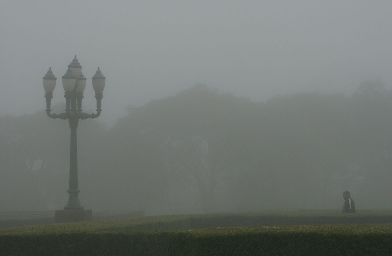 Neblina não impediu a caminhada matinal no Jardim Botânico | Aniele Nascimento/Gazeta do Povo