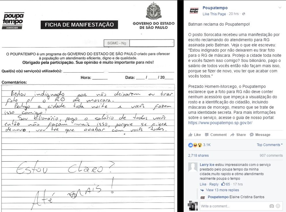 | Facebook/Reprodução