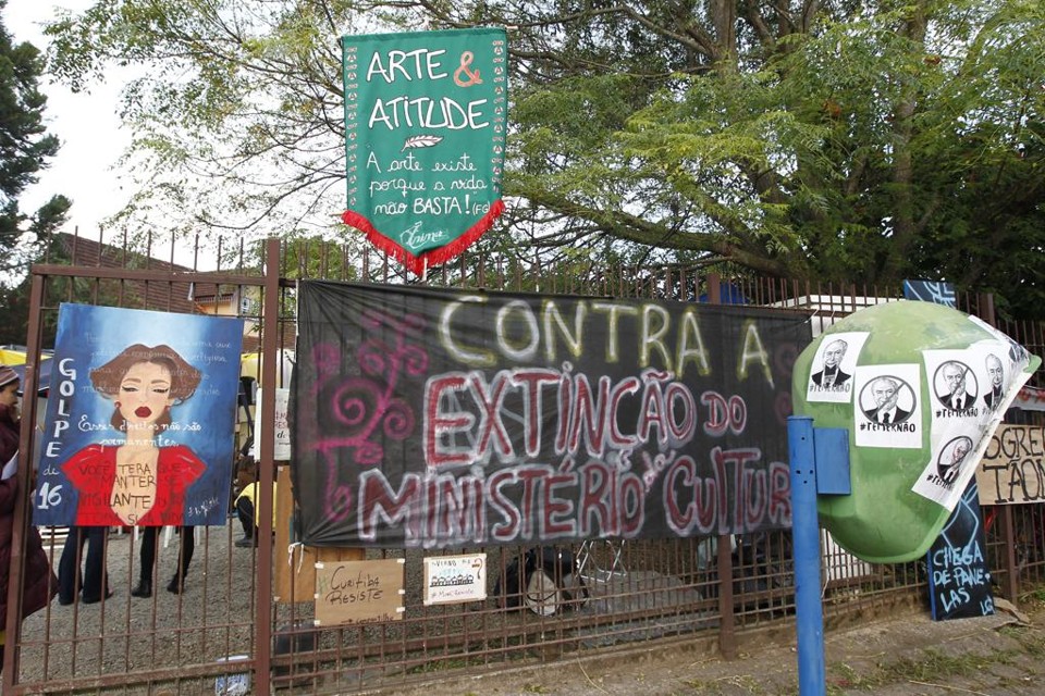 Acampamento na sede do Iphan, em Curitiba. | Antônio More/Gazeta do Povo