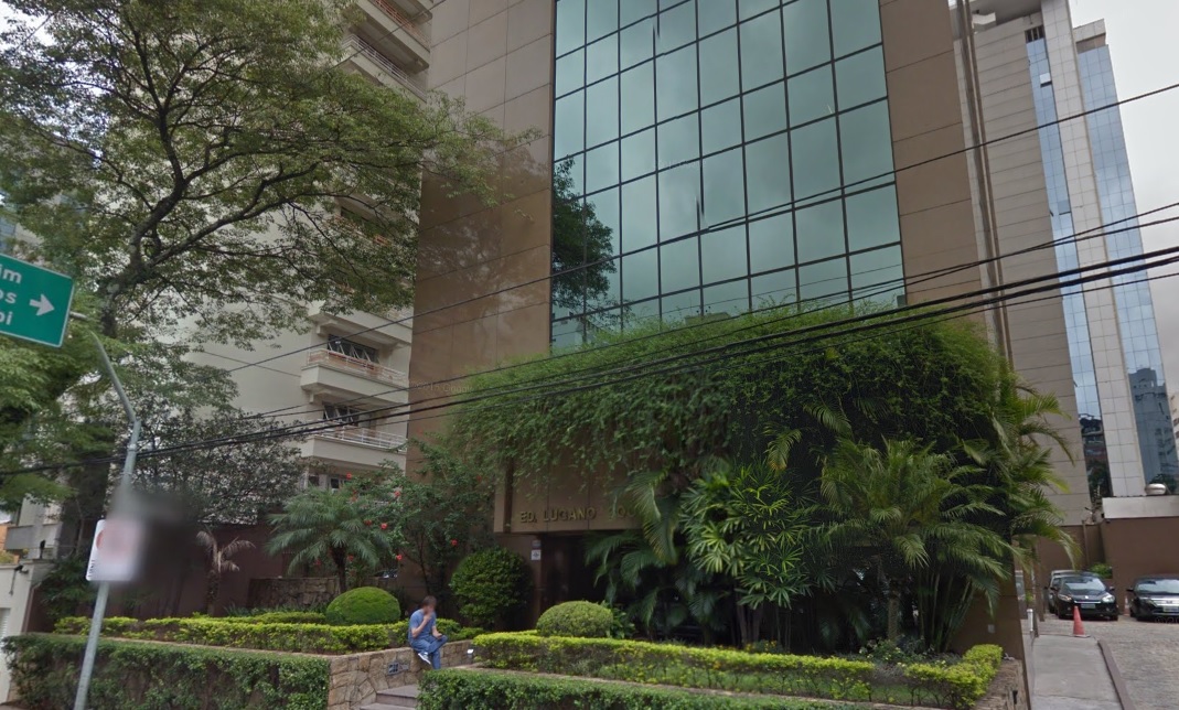Fachada do Edifício Lugano, no Itaim Bibi, em São Paulo: filho de Temer, de 7 anos, é o dono de dois conjuntos comerciais no prédio | Reprodução/Google Street View