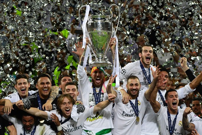 Real é o maior vencedor da Liga dos Campeões com 11 títulos | PIERRE-PHILIPPE MARCOU/AFP