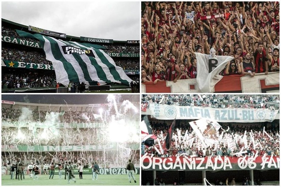 Confira as melhores fotos de festa das torcidas de Atlético e Coritiba nas arquibancadas Torcidas de Atlético e Coritiba costumam fazer bonitas festas nos clássicos no Couto Pereira. | Arquivo/Gazeta do Povo