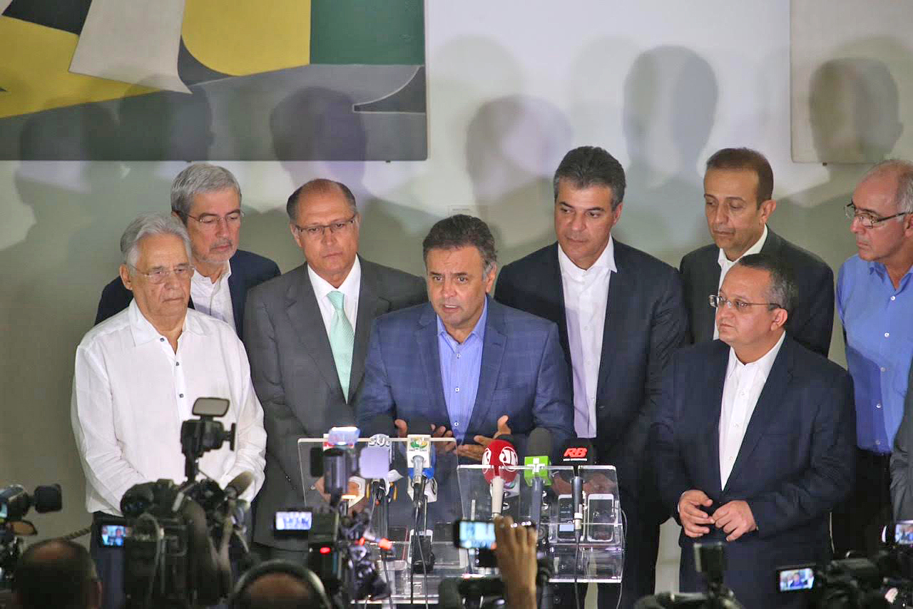 Reunião da cúpula do PSDB, no início de abril: partido vai entregar proposta de programa de governo a Temer | Jonathan Melo/Divulgação