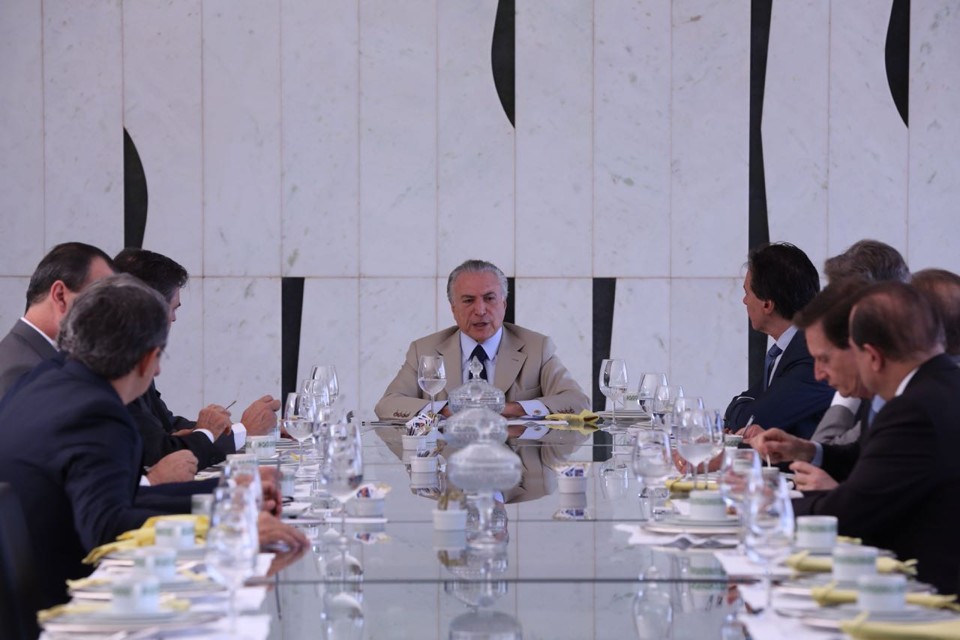 Temer, durante café da manhã com senadores, ouviu que  há resistência no Congresso ao aumento de impostos | Marcos Corrêa/VPR