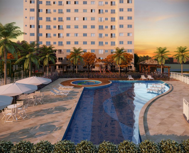 Up Life Pinheirinho: o condomínio é um dos destaques da Cyrela no Feirão da Caixa. Localizado na Linha Verde, o empreendimento oferece unidades de dois e três dormitórios, com suíte, e áreas privativas entre 44 m² e 60 m². O preço dos apartamentos parte dos R$ 199,9 mil. Os visitantes também encontram oportunidades de negociação nos imóveis do portifólio de alto padrão da empresa, como o WestSide e o Le Jardin. | Divulgação Cyrela