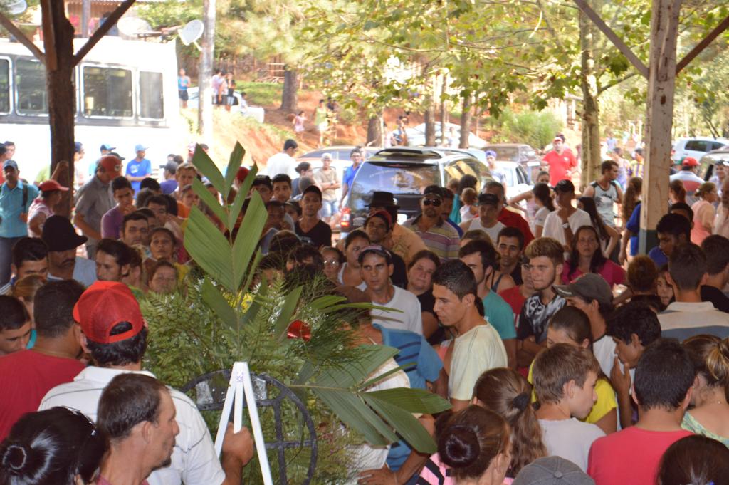 Velório dos integrantes do MST, mortos no confronto com a polícia | Luiz Carlos da Cruz/Gazeta do Povo