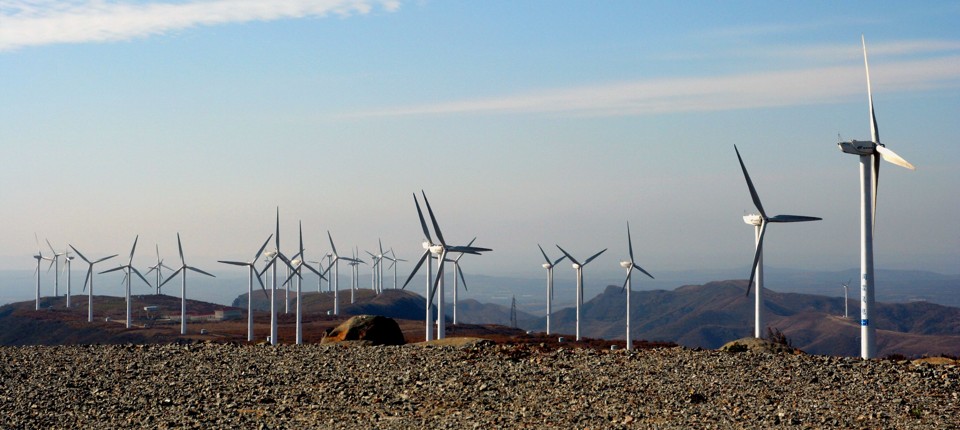 Parque eólico de Mulan, na China: país asiático é o que mais investe em energia dos ventos no mundo. | Creative Commons