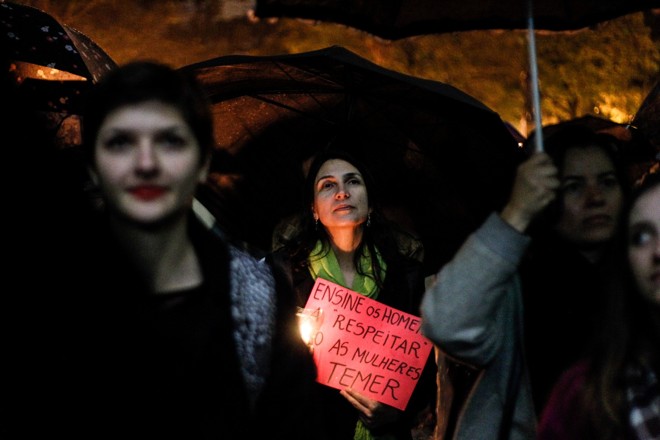 Manifestantes pediam por respeito às mulheres/ | Daniel Castellano/Gazeta do Povo