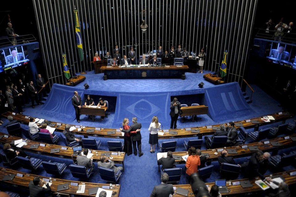 Plenário do Senado: do lado da presidente afastada, a estratégia é apostar em um ambiente político conturbado para inviabilizar politicamente Temer | Pedro França
/ Agência Senado