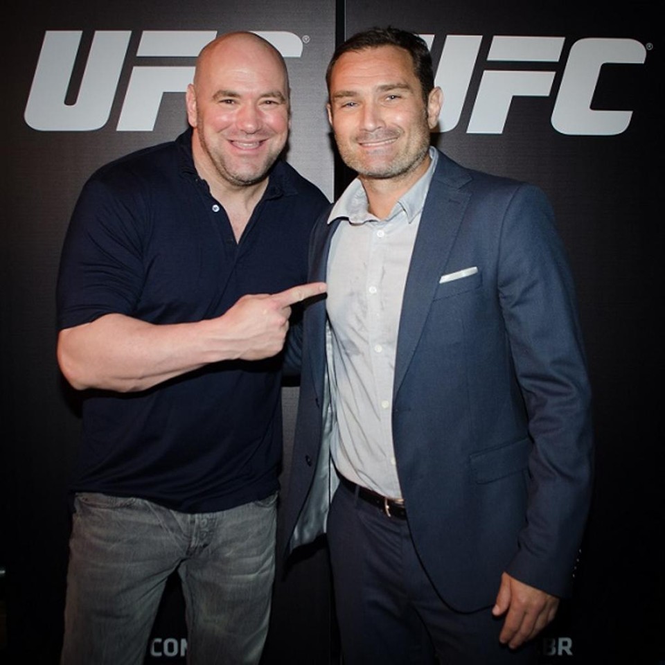 Dana White e o presidente do UFC no Brasil, Giovani Decker. | Divulgação/UFC