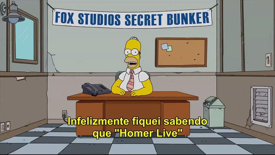 Cena do vídeo em que Homer pede desculpas aos brasileiros | /Reprodução