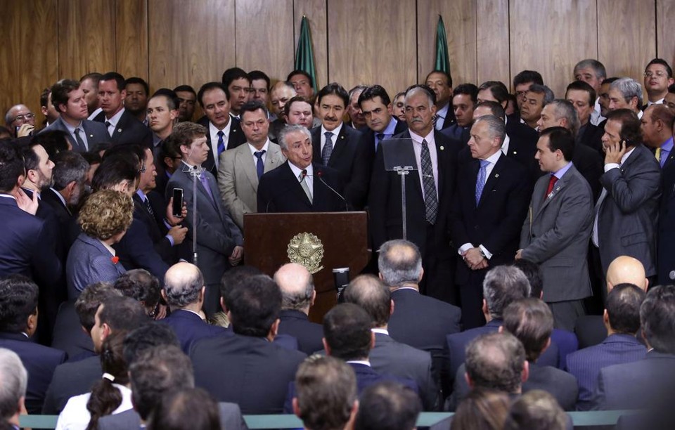 Michel Temer empossou 23 ministros nesta quinta-feira (12). | Valter Campanato/Agência Brasil