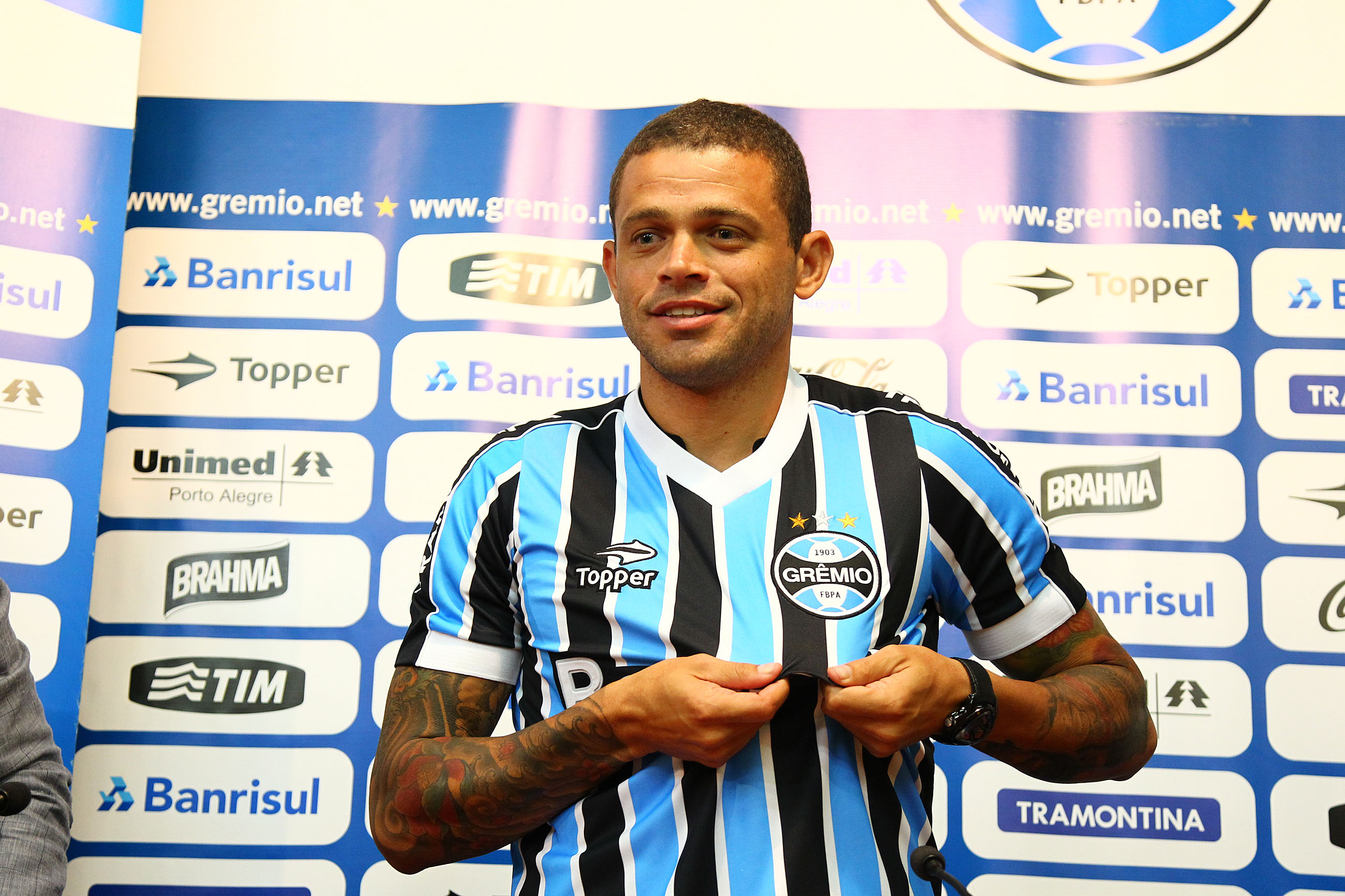 Volante Edinho é o novo reforço do Coxa. | Lucas Uebel/Lucas Uebel/Gremio FBPA