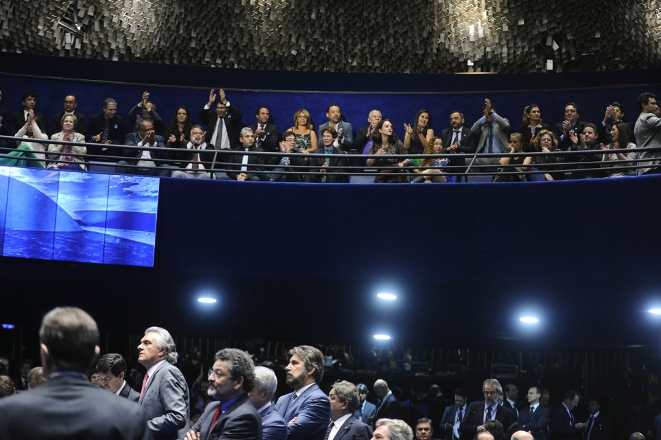 Servidores do poder Judiciário ocupam as galerias do Senado para acompanhar a sessão de votação do reajuste | /Moreira Mariz/Agência Senado