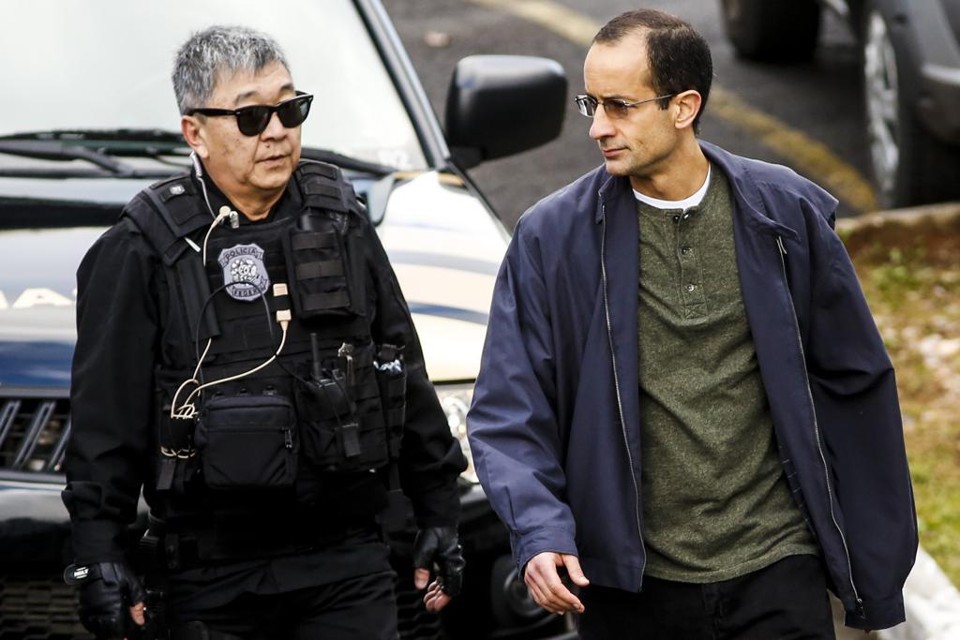 Newton Ishii (à esq.) participou da prisão do empreiteiro Marcelo Odebrecht, entre outras da Operação Lava Jato | Brunno Covello/Gazeta do Povo/Arquivo