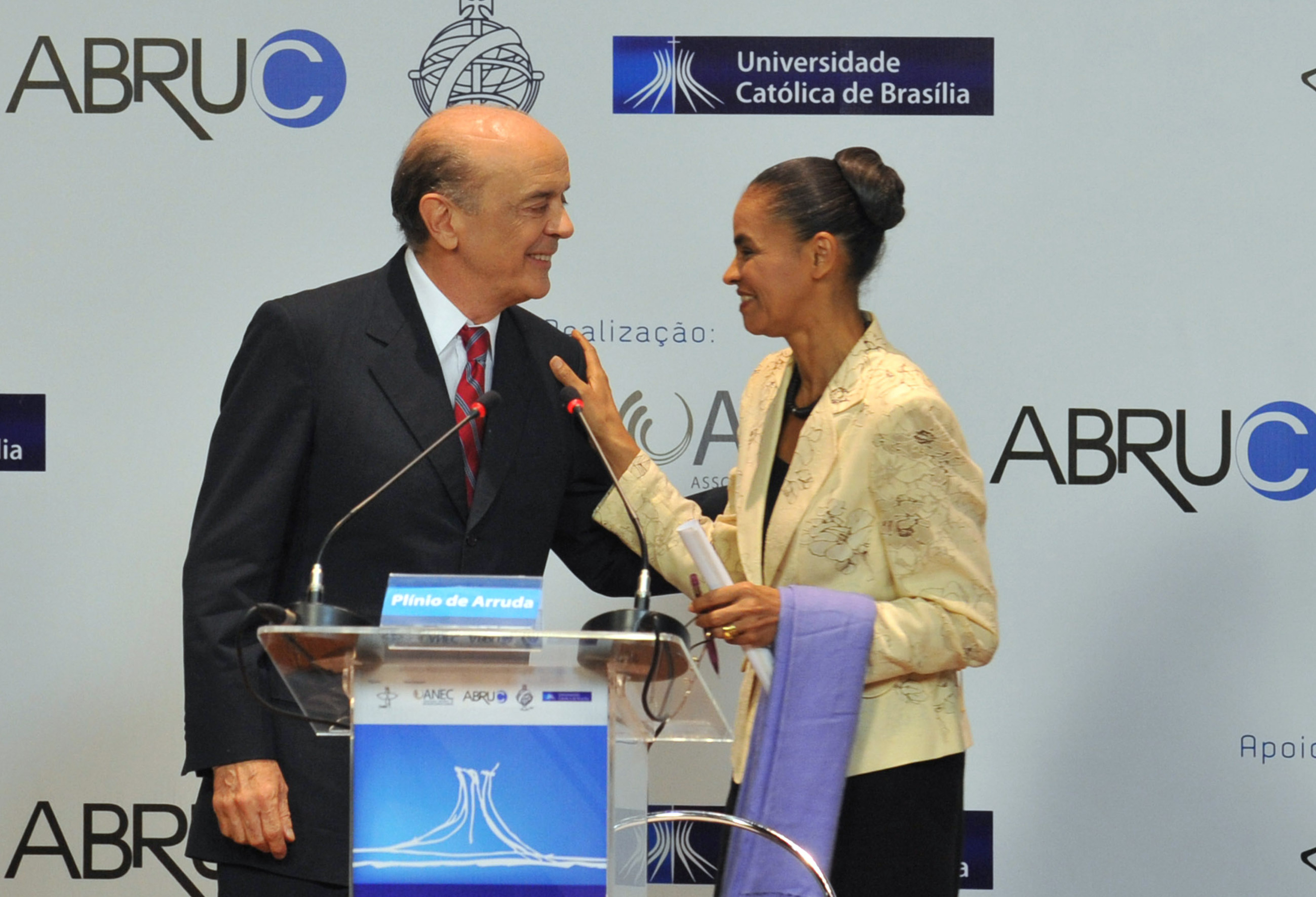 Serra e Marina em debate da eleição de 2010. | Valter Campanato/ABR