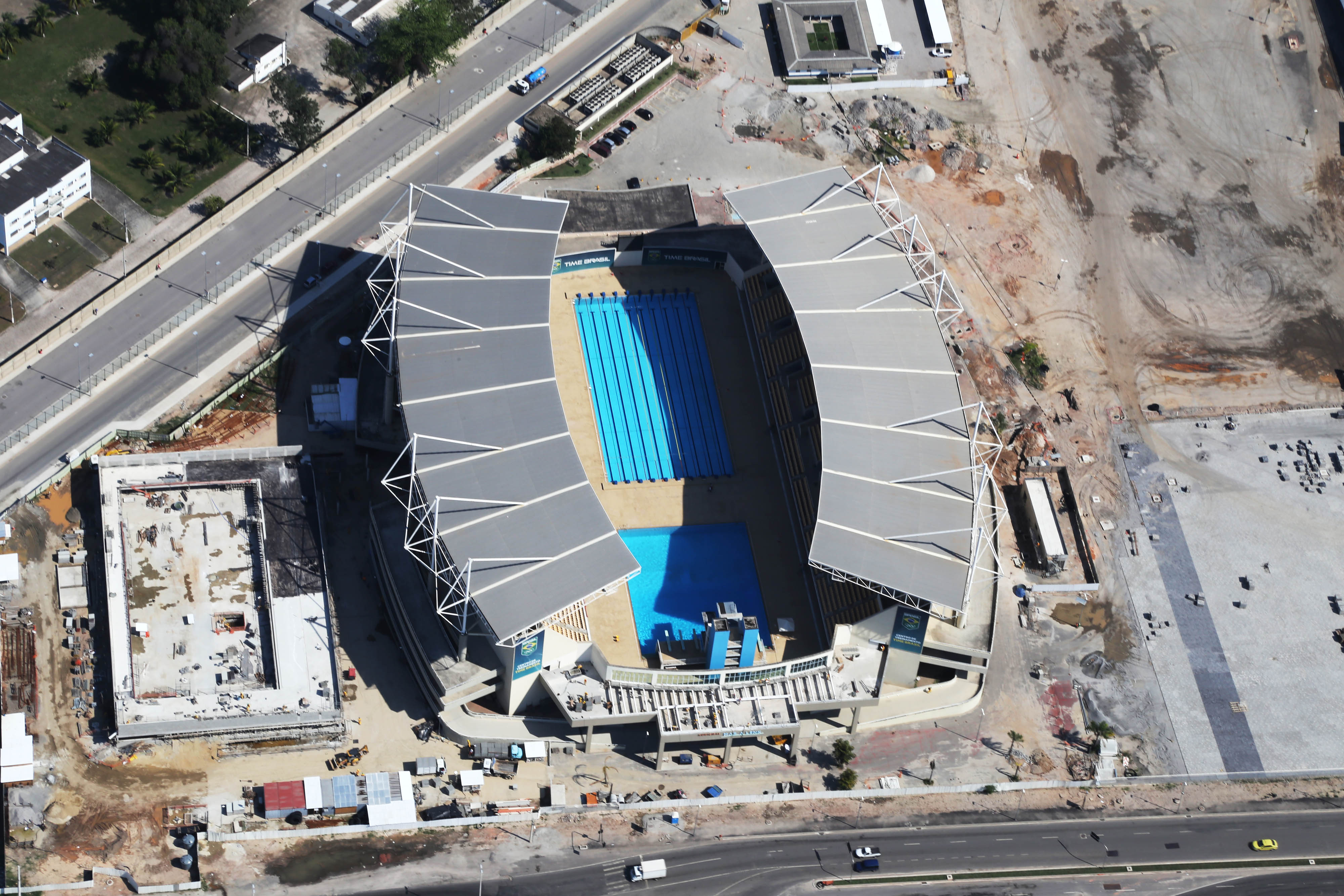 Parque Aquático Maria Lenk, que será usado na Olimpíada, foi obra da Delta usada para lavar dinheiro. | Ricardo Cassiano/Prefeitura do Rio