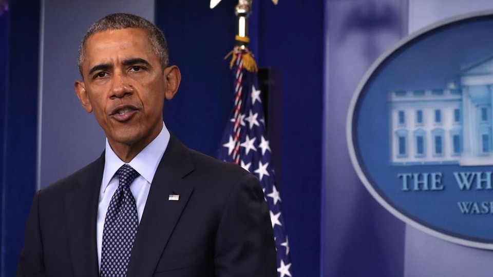 Em pronunciamento na Casa Branca, Obama elogiou polícia local por ter evitado mais mortes. | ALEX WONG/AFP