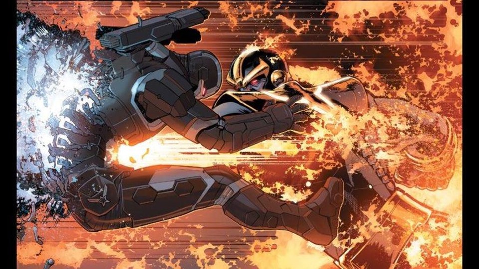 Máquina de Combate leva a pior contra Thanos | Marvel/Reprodução