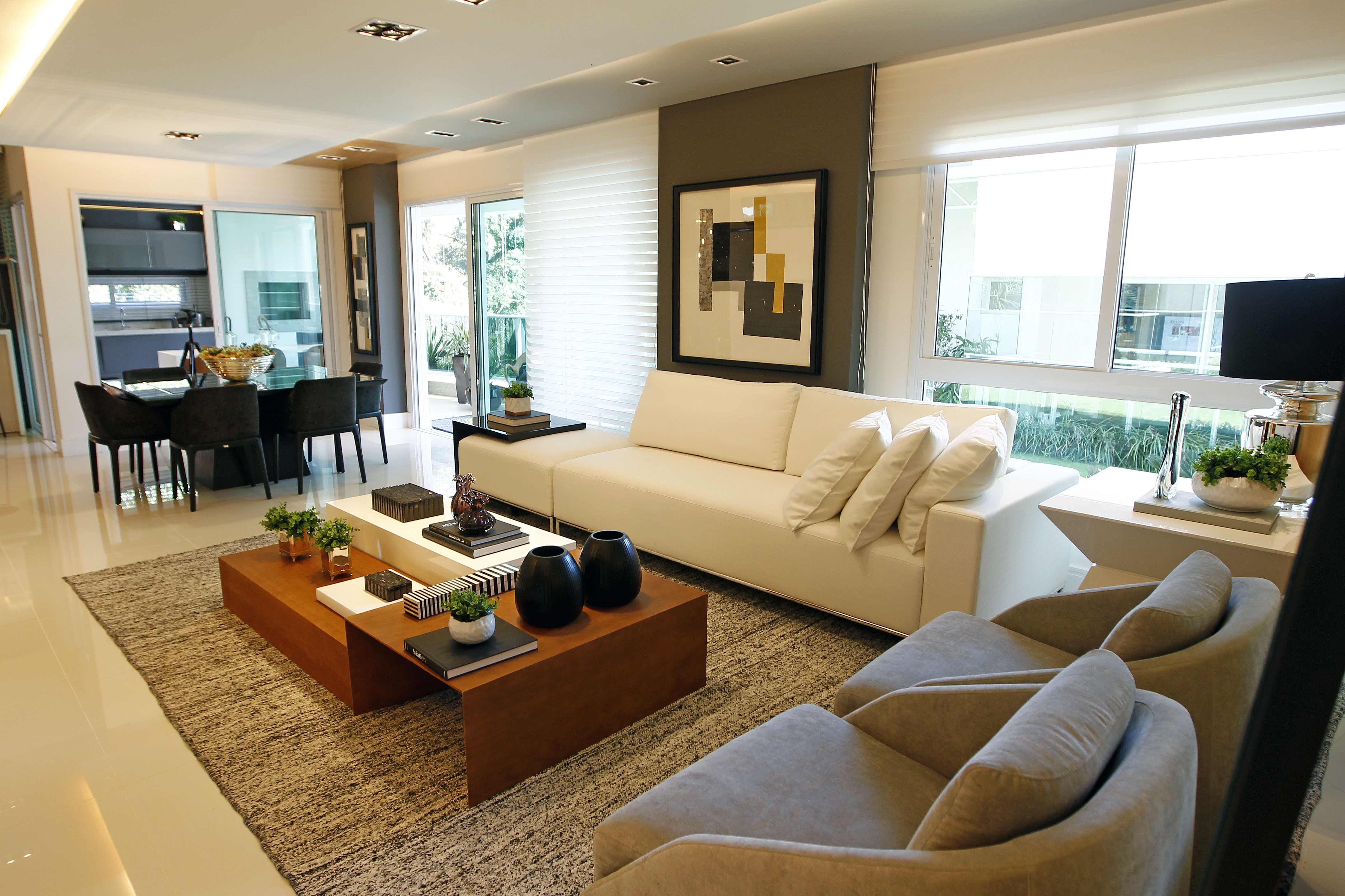 Decorado do empreendimento Marc Chagall, da Plaenge: 37 unidades custam a partir de R$ 1,3 milhão. | Antônio More/Gazeta do Povo