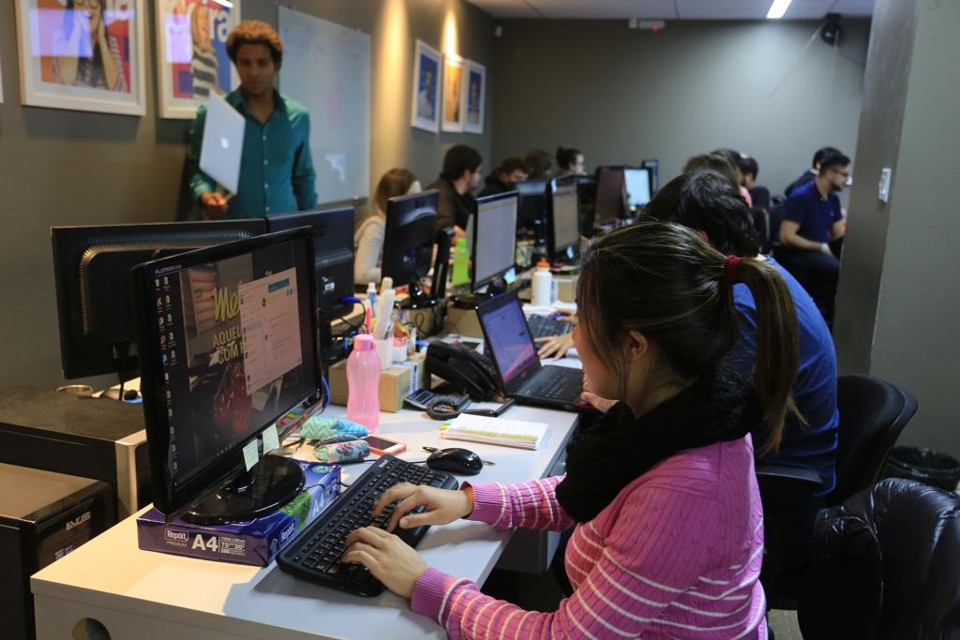 Escritório do MadeiraMadeira, e-commerce curitibano que vende materiais de construção e móveis | Ivonaldo Alexandre/Gazeta do Povo