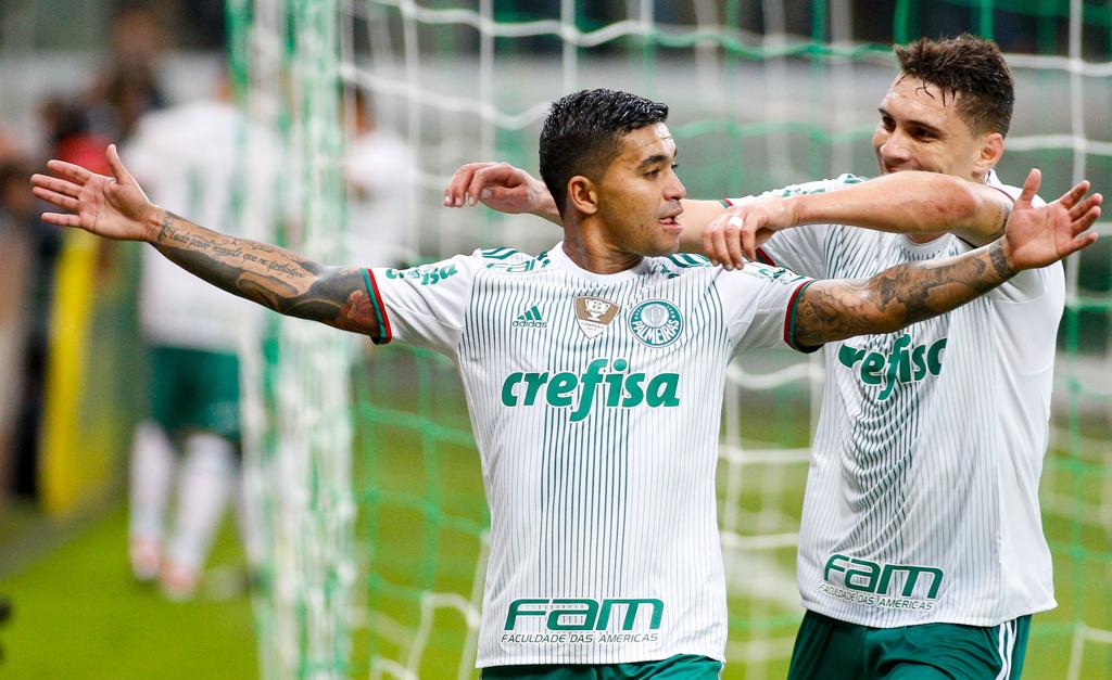 Dudu marcou os dois primeiros gols dele no Brasileirão. | Rodrigo Coca/Eleven/Folhapress