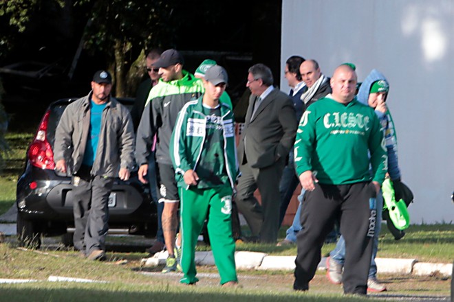 O diretor executivo do Coxa, Maurício Andrade, também esteve presente. | Albari Rosa/Gazeta do Povo