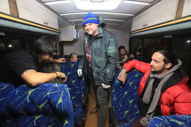 Banda se prepara para pegar a estrada. | Ivonaldo Alexandre/Gazeta do Povo