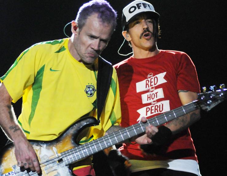 Flea e Anthony Kiedis durante show no Rock in Rio, em 2011 | as/dan/ANDRE DURAO