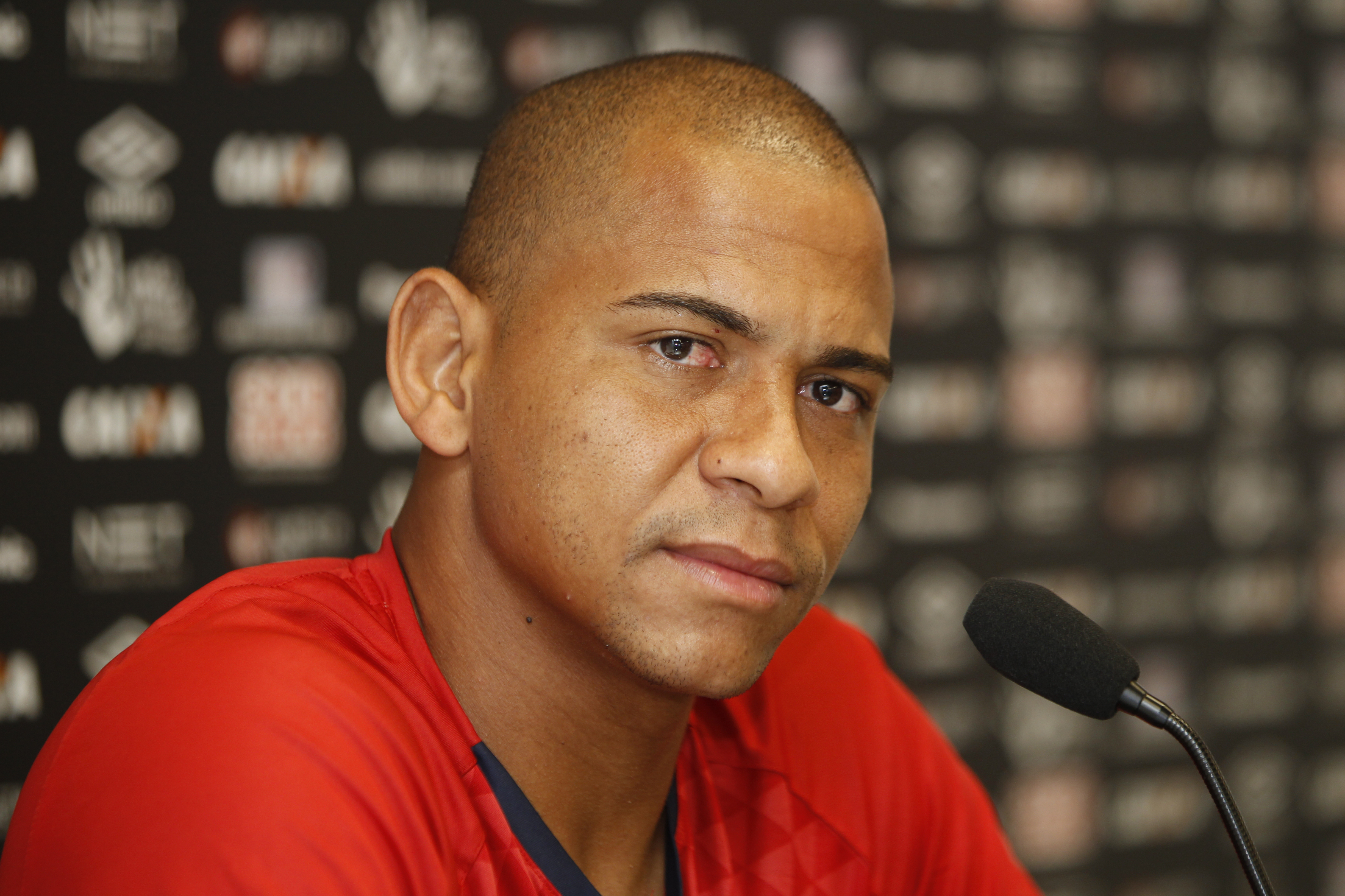 Atacante Walter, do Atlético: “pode ter certeza que a gente entrou na história do Atlético”. | Aniele Nascimento/Gazeta do Povo