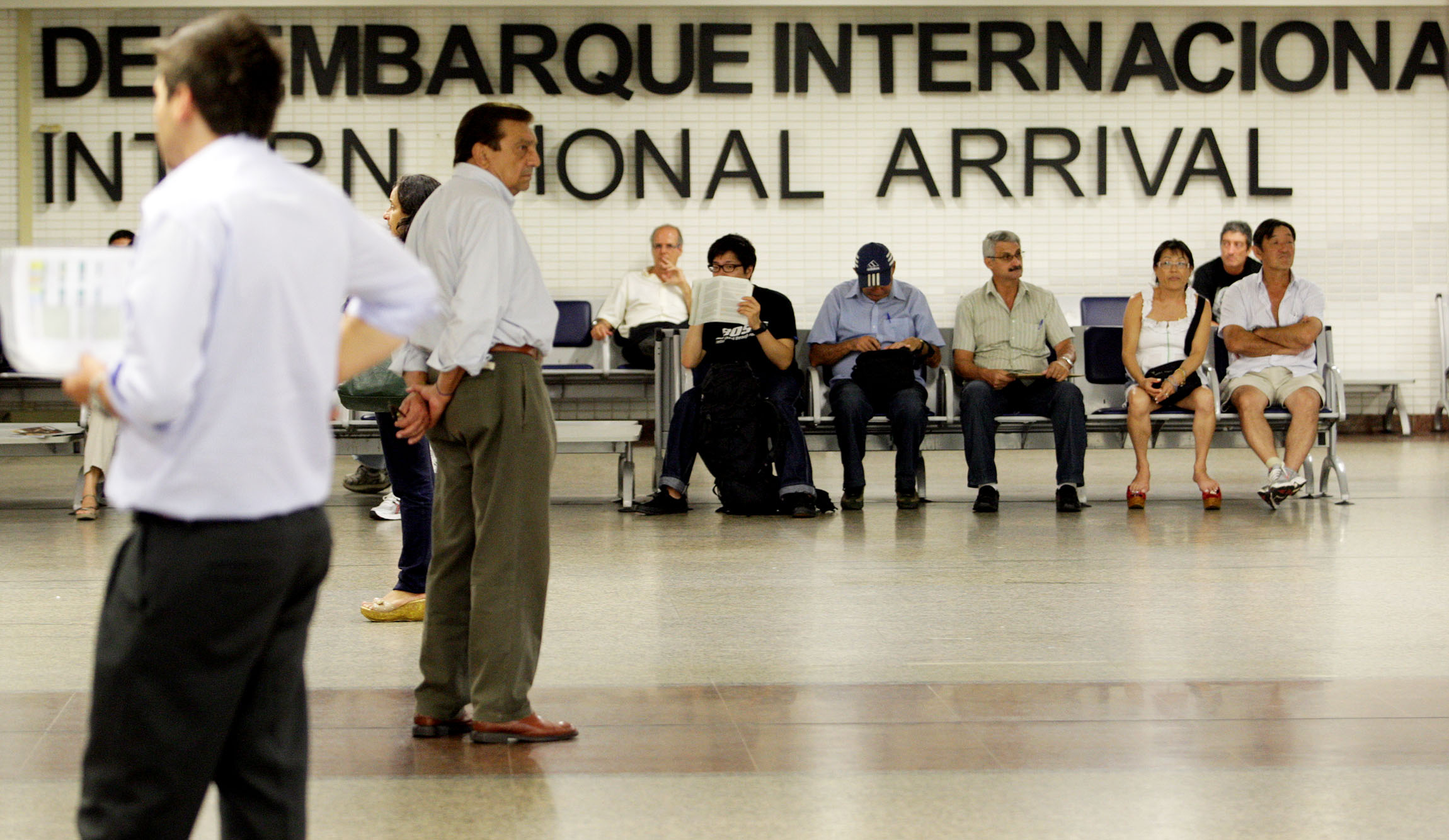 Área de desembarque de voos internacionais do Aeroporto de Guarulhos (SP): terminal é administrado por consórcio do qual faz parte a OAS, investigada na Lava Jato | Ernesto Rodrigues/AE