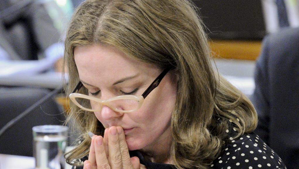 Gleisi estava junto com Paulo Bernardo quando ele foi preso. | Edilson Rodrigues/Agência Senado