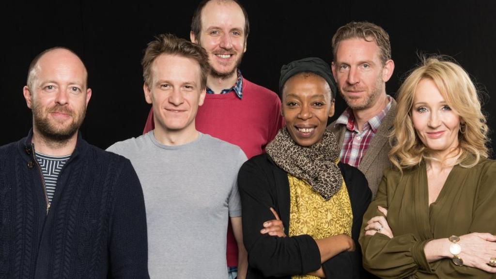 J.K. Rowling e os atores da peça: ingressos esgotados em 24 horas | Manuel Harlan/Divulgação