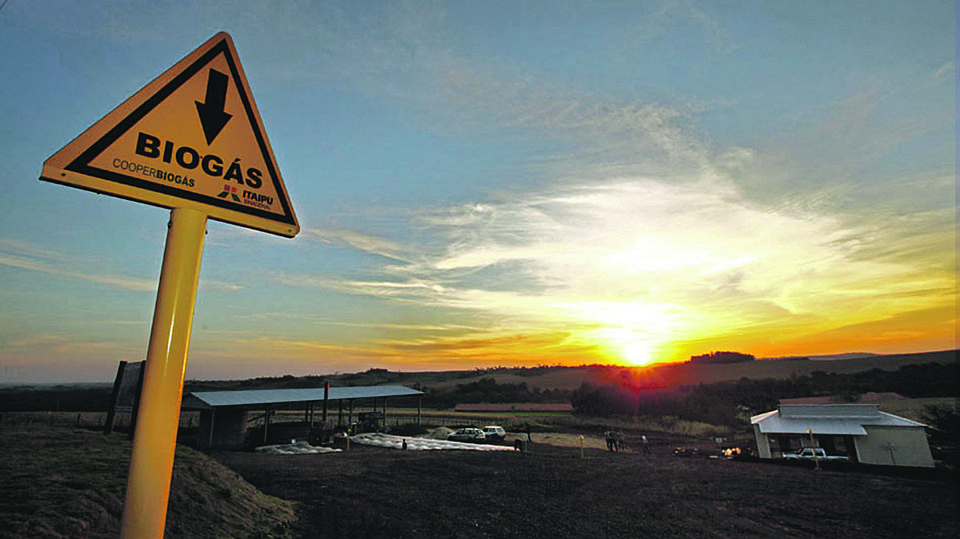 Projeto para produzir energia a partir de dejetos de suínos e aves, em Entre Rios do Oeste, no Paraná. | Foto: divulgação/CIBiogás