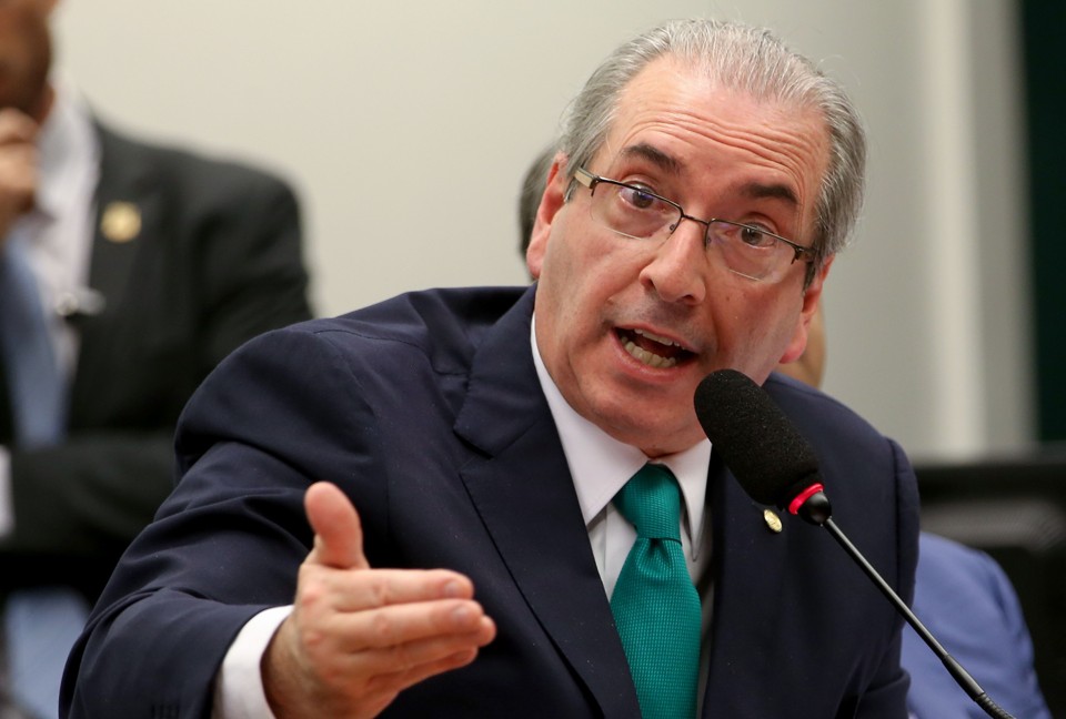 Cunha em depoimento ao Conselho de Ética, em 19 de maio: desde emntão, ele não falava com a imprensa. | Wilson Dias/Agência Brasil