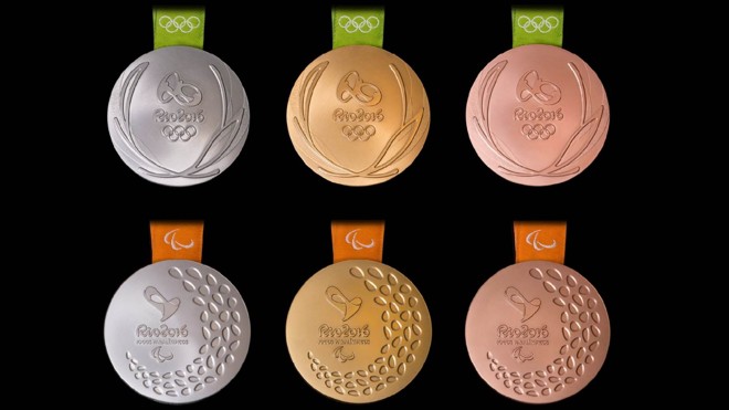 As medalhas olímpica e paralímpicas dos Jogos do Rio. | Divulgação/Rio-2016